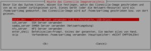 Abbildung 2: In diesem Menü legen Sie fest, ob Sie die Sicherung auf einem lokalen oder einem Netzwerklaufwerk ablegen möchten.