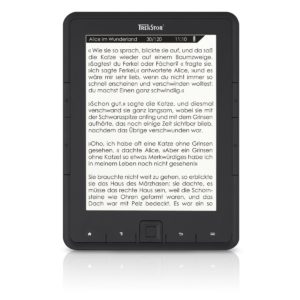 Abbildung 3: Der mit 60 Euro äußerst günstige Trekstor 4Ink wartet mit einer ARM9-CPU mit zusätzlichem DSP, 64 MByte RAM und einem 6-Zoll-E-Ink-Display auf.