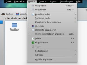Abbildung 3: KDE kennt jetzt ebenfalls eine Menüleiste im Stil von Unity und Mac OS X.