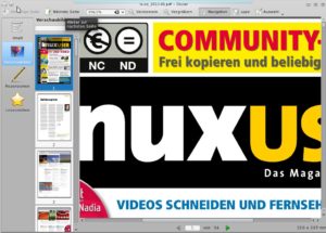 Abbildung 4: Der PDF-Betrachter Okular verfügt über eine neue, speichersparende Zoom-Funktion.
