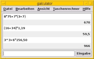 Abbildung 7: Ein Traum für Buchhalter: die digitale Papierrolle in Galculator.