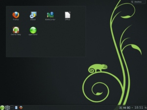Desktop von Open Suse 12.3