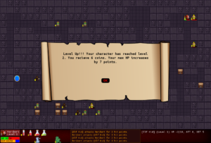 Auch das Erreichen einer neuen Erfahrungsstufe belohnt Dungeon Fray mit ein paar Goldmünzen.