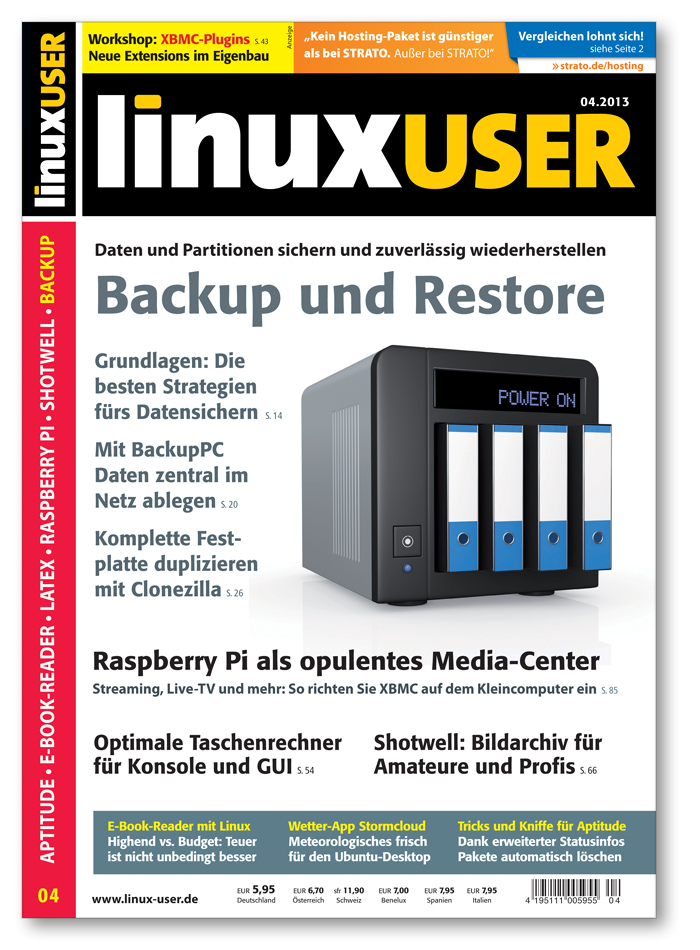 Heftcover LinuxUser 04/2013