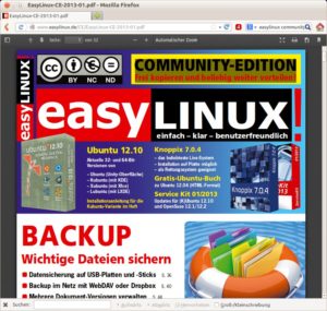 Abbildung 1: Die aktuelle Firefox-Version 19 zeigt PDF-Dateien jetzt direkt im Browser an.