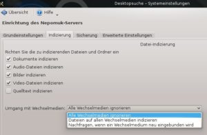 Abbildung 3: Auf Wunsch darf sich der Wirkungsbereich des Indizierers auch auf Wechselmedien erstrecken.