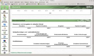 Abbildung 3: Das KMyMoney-Hauptfenster beweist, dass das Programm sich gerade an professionelle Anwender richtet.
