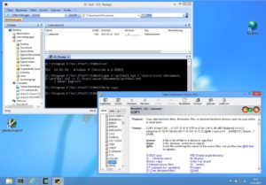 Abbildung 4: Take Command bietet eine komfortable Oberfläche für die klassische Windows-Shell, unterstützt aber auch die Bash. Zu den Windows-Kommandos gibt es Hilfeseiten.