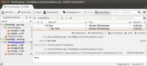 Abbildung 5: Die Erweiterung Advanced Unread Folders sorgt für mehr Überblick in der Seitenleiste.