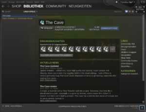 Abbildung 5: Das Spiel The Cave lobt zahlreiche "Errungenschaften" aus.