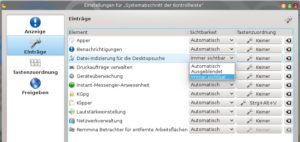 Abbildung 5: Sie können den Systemabschnitt der KDE-Kontrollleiste so einrichten, dass Sie den Nepomuk-Suchdienst von hier aus steuern können.