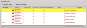 Abbildung 6: VyM teilt nicht nur jeder Aufgabe eine Priorität zu, sondern merkt sich unter anderem auch den Status und das Alter des entsprechenden Tasks.