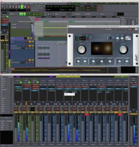 Abbildung 1: Endlich: Die neue Oberfläche von Ardour 3 mit Audio- und MIDI-Spuren, Projektnavigator, Mixer und einem LV2-Plugin.