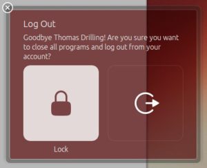 Abbildung 2: Nach dem Freischalten im Unity Tweak Tool erreichen Sie den Lock-Screen über <code srcset=