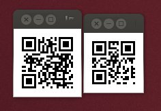 Abbildung 3: Der Unterschied ist deutlich: Beide QR-Codes enthalten den Text <code srcset=