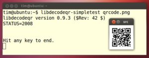 Abbildung 8: Den QR-Code mit dem Text <code srcset=
