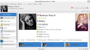 Abbildung 3: Den Desktop-Client Gnome Music Player gibt es sowohl für Linux …