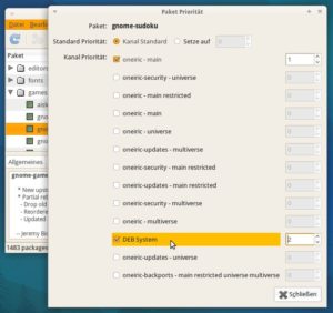 Abbildung 3: Über Prioritäten bestimmen Sie, aus welcher Quelle SmartPM eine Software bezieht.