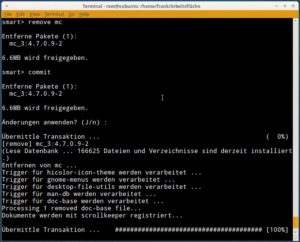 Abbildung 5: SmartPM bearbeitet zuerst nur den Paketpuffer. Erst, wenn Sie die Operationen bestätigen, setzt die Software die Änderungen um.
