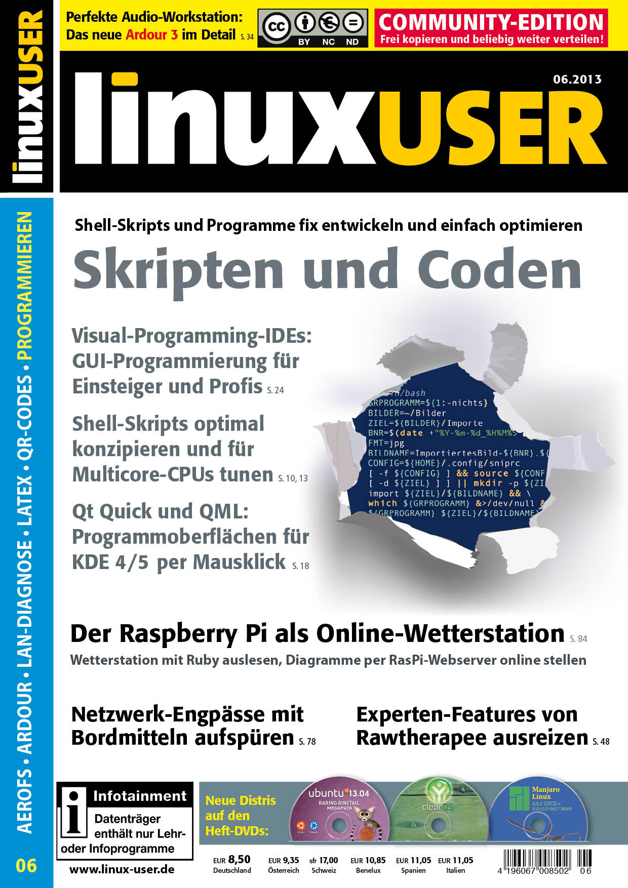 Heftcover LinuxUser Community Edition 06/2013