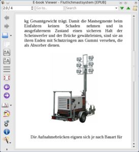 Abbildung 2: Durchaus professionelle EPUB-Wiedergabe im E-Book-Viewer von KDE.