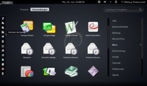 Abbildung 2: Die neu erstellten Programmstarter für die Evolution-Module bewegen Sie per Drag & Drop ins Dash und verankern sie dort.