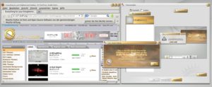 Abbildung 3: Mit dem Theme-Wähler und mit Hilfe von Webseiten wie E17-Stuff hellen Sie die depressive Grundstimmung des Desktops auf.