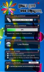Abbildung 3: Das Windows-Programm LiLi sieht schräg aus, erweist sich aber als praktisch, um ISO-Dateien auf USB-Sticks zu spielen.