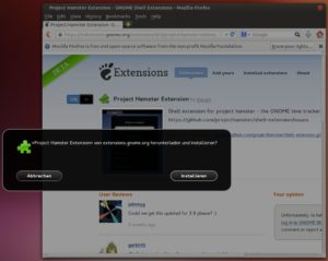 Abbildung 5: Über die Webseite Gnome Extensions rüsten Sie auf allen von EasyLinux unterstützten Distributionen das Hamster-Applet fürs Panel nach.
