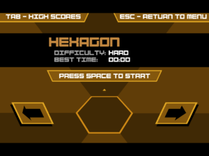Super Hexagon: Hard ist bereits die einfachste Schwierigkeitsstufe.