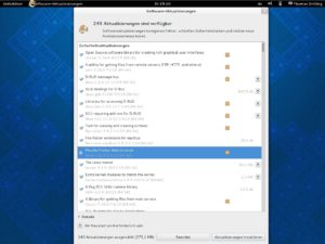 Abbildung 2: Firefox 22 kommt direkt nach der Installation von Fedora 19 mit dem ersten Update.