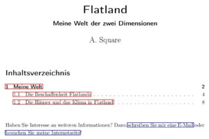 Abbildung 2: Standardmäßig kennzeichnet LaTeX Verweise durch einen farbigen Rand, wobei die Software zwischen externen und internen Verweisen durch verschiedene Farben unterscheidet. Alternativ entfernen Sie den Rand und färben stattdessen den Text ein.