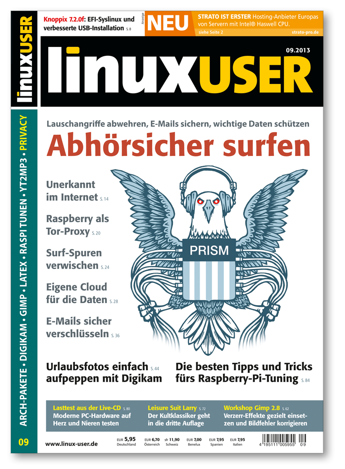 Heftcover LinuxUser 09/2013