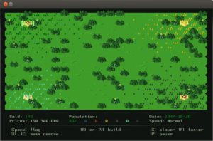 Abbildung 4: Das Strategiespiel "Curse of War" kann anstelle der schicken Grafiken auch ASCII-Zeichen verwenden.