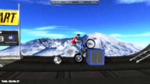 Abbildung 9: Motorbike: Über die Kiste kommen Sie nur, indem Sie das Gewicht des Fahrers geschickt und im richtigen Moment verlagern.