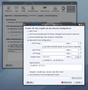 Abbildung 1: Soll Firefox die Internetverbindung über einen Proxy herstellen, rufen Sie den Menüpunkt "Bearbeiten / Einstellungen" auf, klicken im Bereich "Erweitert" im Reiter "Netzwerk" unter "Verbindung" auf "Einstellungen" und tragen die Adresse eines HTTP-Proxys ein.
