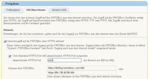 Abbildung 10: Weichen Sie bei den freigegebenen Ports von bekannten Standards ab, erhöht das die Sicherheit ein wenig.