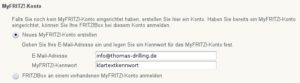 Abbildung 11: Über die "MyFritz!"-Einstellungen greifen Sie über ein Benutzerkonto auf ausgewählte Fritzbox-Dienste zu.