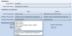 Abbildung 14: Bei einer Dreitastenmaus können Sie das per Voreinstellung auf der rechten Maustaste liegende Kontextmenü auch auf die mittlere Maustaste legen.