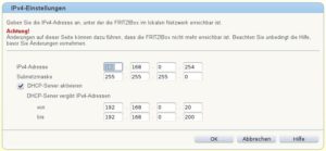 Abbildung 2: Über die lokale IPv4-Adresse erreichen Sie Ihre Fritzbox im lokalen Netz.