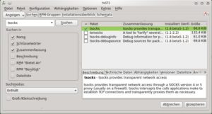 Abbildung 3: OpenSuse-Anwender müssen zunächst ein Repository hinzufügen, bevor sie "tsocks" nachinstallieren können.