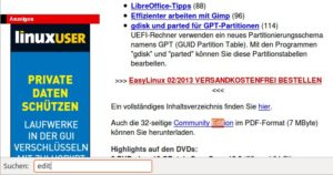 Abbildung 3: Wenn Sie die Funktion "Suche bereits beim Eintippen starten" nutzen, dann zeigt Firefox kurz diese abgespeckte Suchleiste.