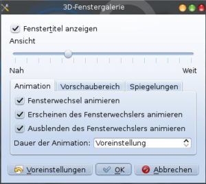 Abbildung 6: Sie können den Fensterwechsel auch animieren lassen.