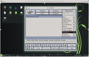 Abbildung 6: Das Programm "xv" ist ein Klassiker aus der Unix-Welt aber leider nur für OpenSuse verfügbar.