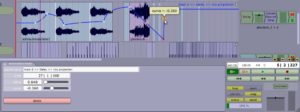 Abbildung 6: Auch externe Plugins wie dieses Delay-Modul lassen sich mit Kurven fernsteuern. Die Verbindungen zwischen Punkten in der Kurve bearbeiten Sie zusätzlich mit einem bezierartigen Werkzeug.