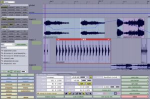 Abbildung 7: Rechts verschiedene Loops aus Audio-Clips, links der Loop-Browser mit seinen Suchfiltern.