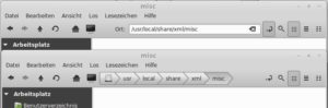 Abbildung 8: Wollen Sie lieber klassisch (oben) oder mit "Breadcrumbs" durch die Pfade navigieren? Der Dateimanager Nemo erlaubt beides.