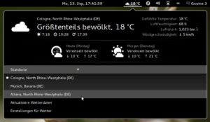 Abbildung 8: Wie ist das Wetter in den Weltstädten Köln, München und Altena? Eine Panel-Erweiterung verrät's.
