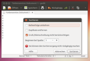 Diese Einstellungen ...