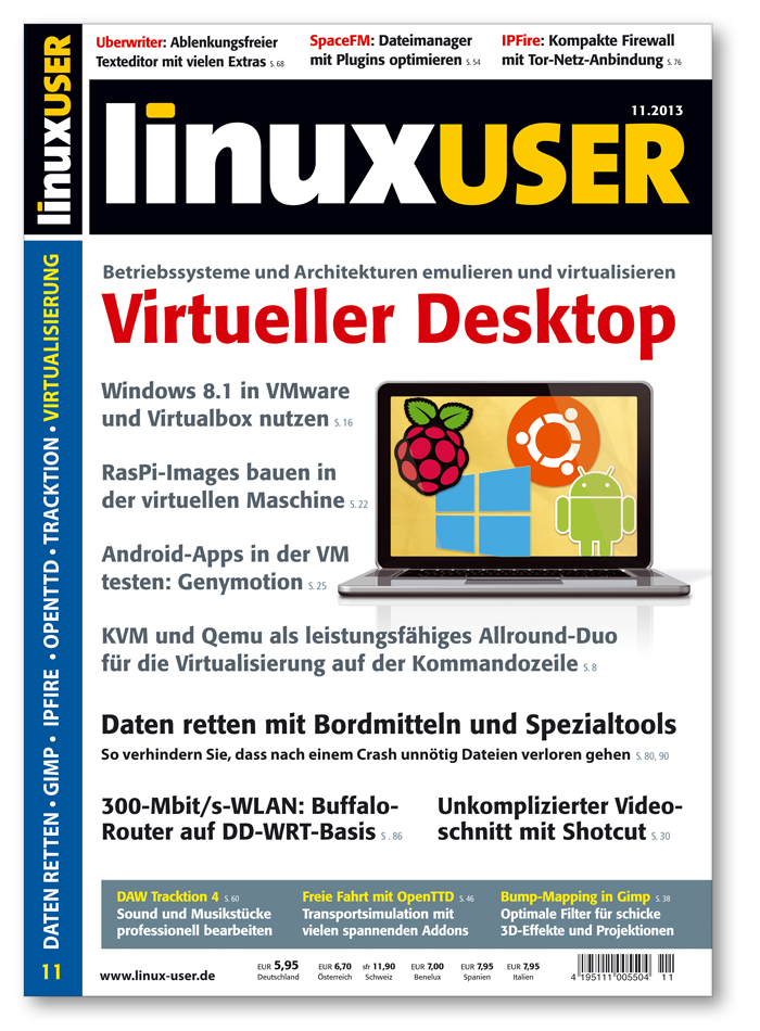 Heftcover LinuxUser 11/2013